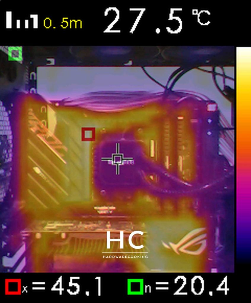 Test caméra thermique VRM ASUS ROG Crosshair VIII EXTREME