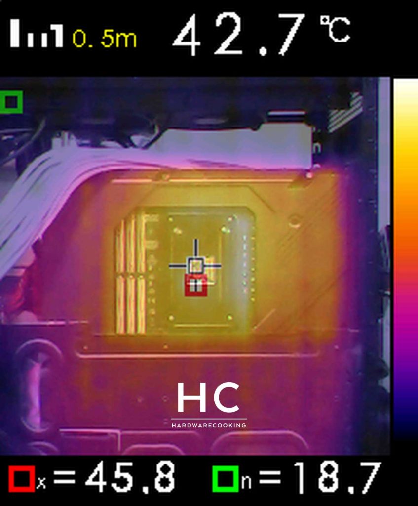 Test caméra thermique VRM ASUS ROG Crosshair VIII EXTREME