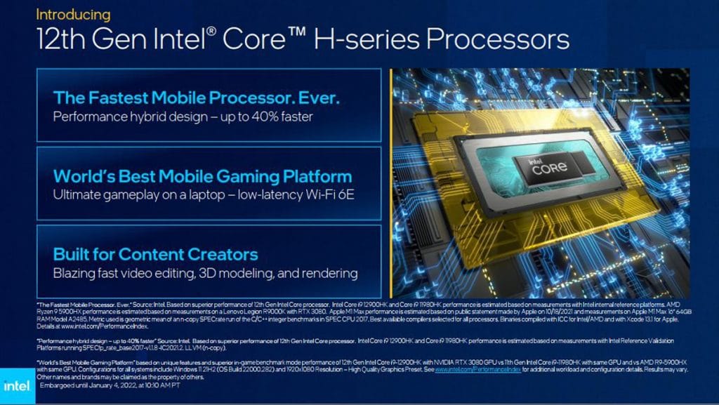 CES 2022 : Intel annonce les CPU mobiles pour les laptops