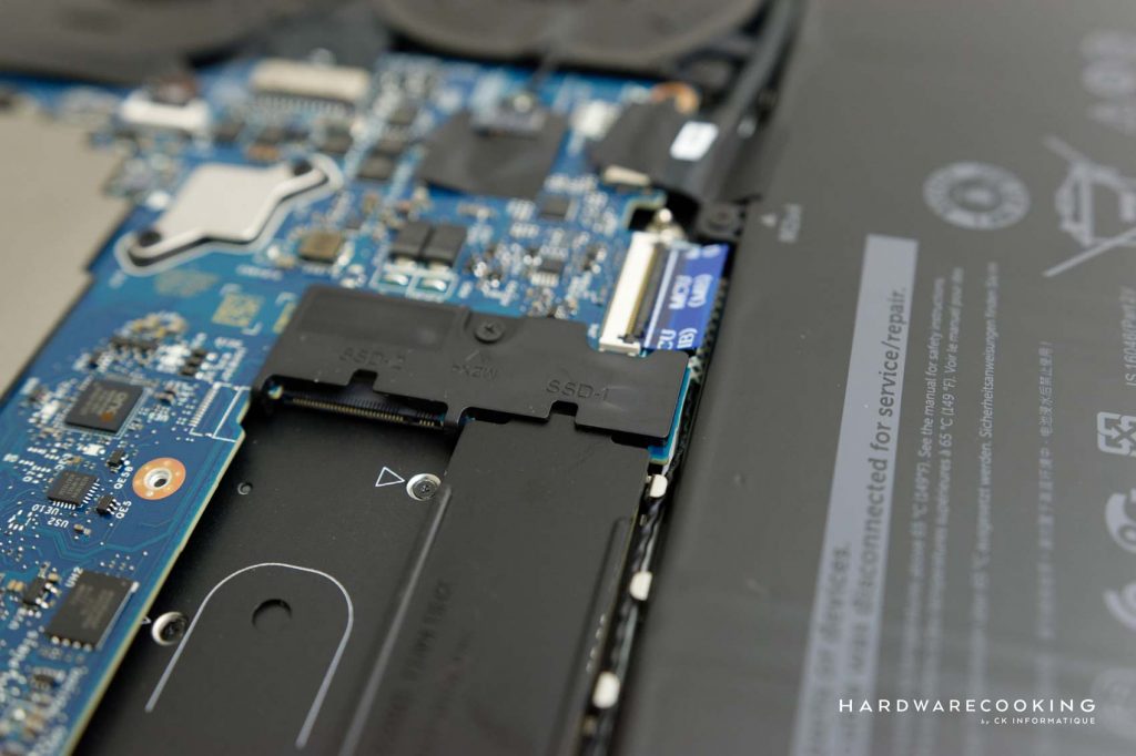 Emplacement SSD Alienware X15 R1