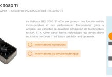 Alerte stock : la NVIDIA GeForce RTX 3080 Ti Founders en stock chez LDLC
