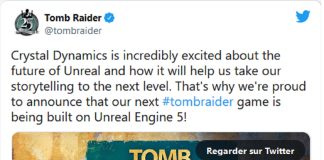 Tweet Tomb Raider Unreal Engine 5