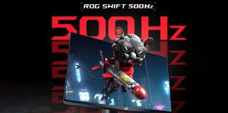 ASUS ROG Swift 500Hz : la marque dégaine le 500 Hz pour l'Esport