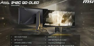 MSI MEG 342C QD-OLED : un écran OLED, 34", UWQHD à 175 Hz