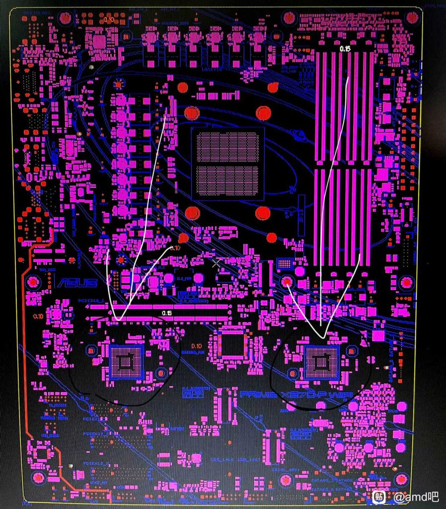 Le PCB de l'ASUS X670-P Prime fuit et confirme le double chipset