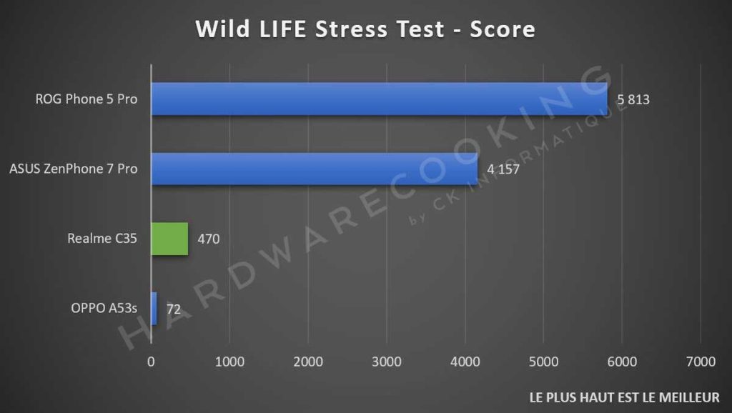 Test Realme C35 Wild Life Stress Test