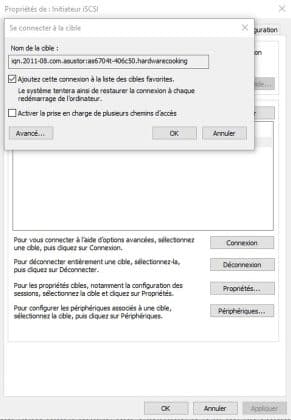 Installer iSCSI sur Windows