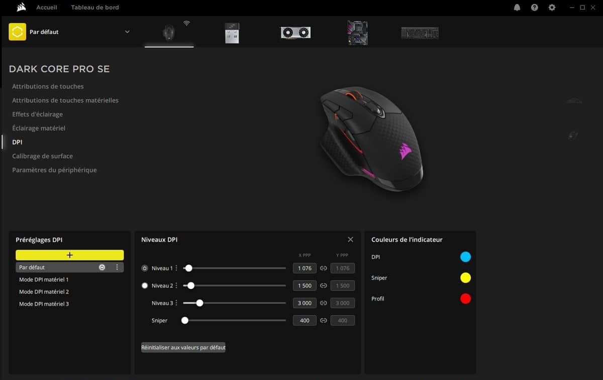 Dark Core RGB Pro & Pro SE : Corsair présente deux souris sans-fil pour les  joueurs - Les Numériques