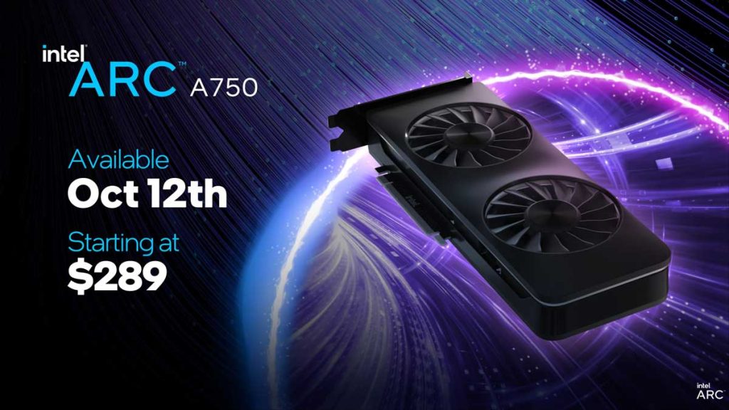 Annonce Intel Arc A750