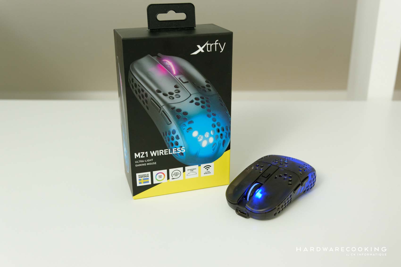 Souris Xtrfy M4 Wireless - Souris gaming sans fil ultra légère sur Stealth- Gamer