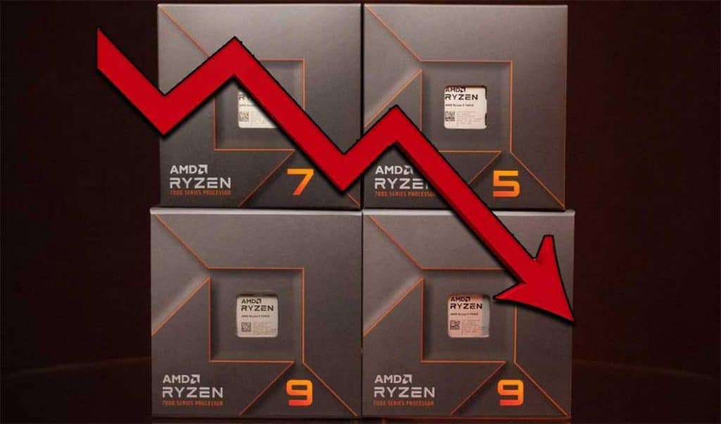 AMD Ryzen 7000 : de mauvaises ventes entraînent la baisse de production