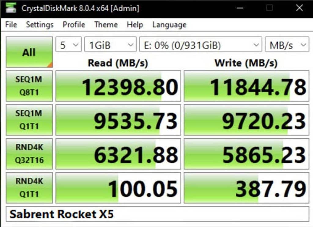 Sabrent Rocket X5 : le nouveau SSD aux débits totalement fous