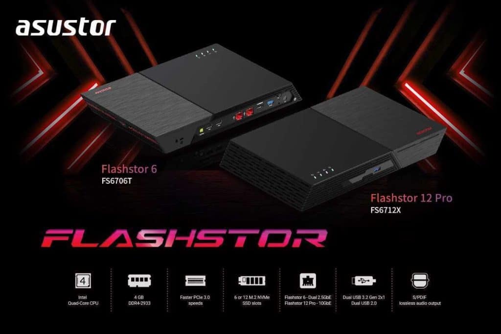 ASUSTOR Flashstor 6 et Flashstor 12 Pro SSD : des NAS spécial SSD !