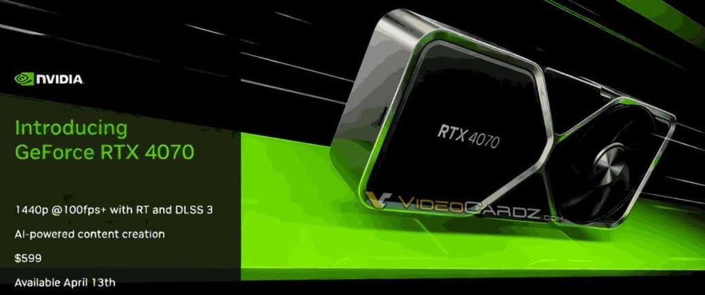 NVIDIA RTX 4070 : les performances officielles disent quoi ?