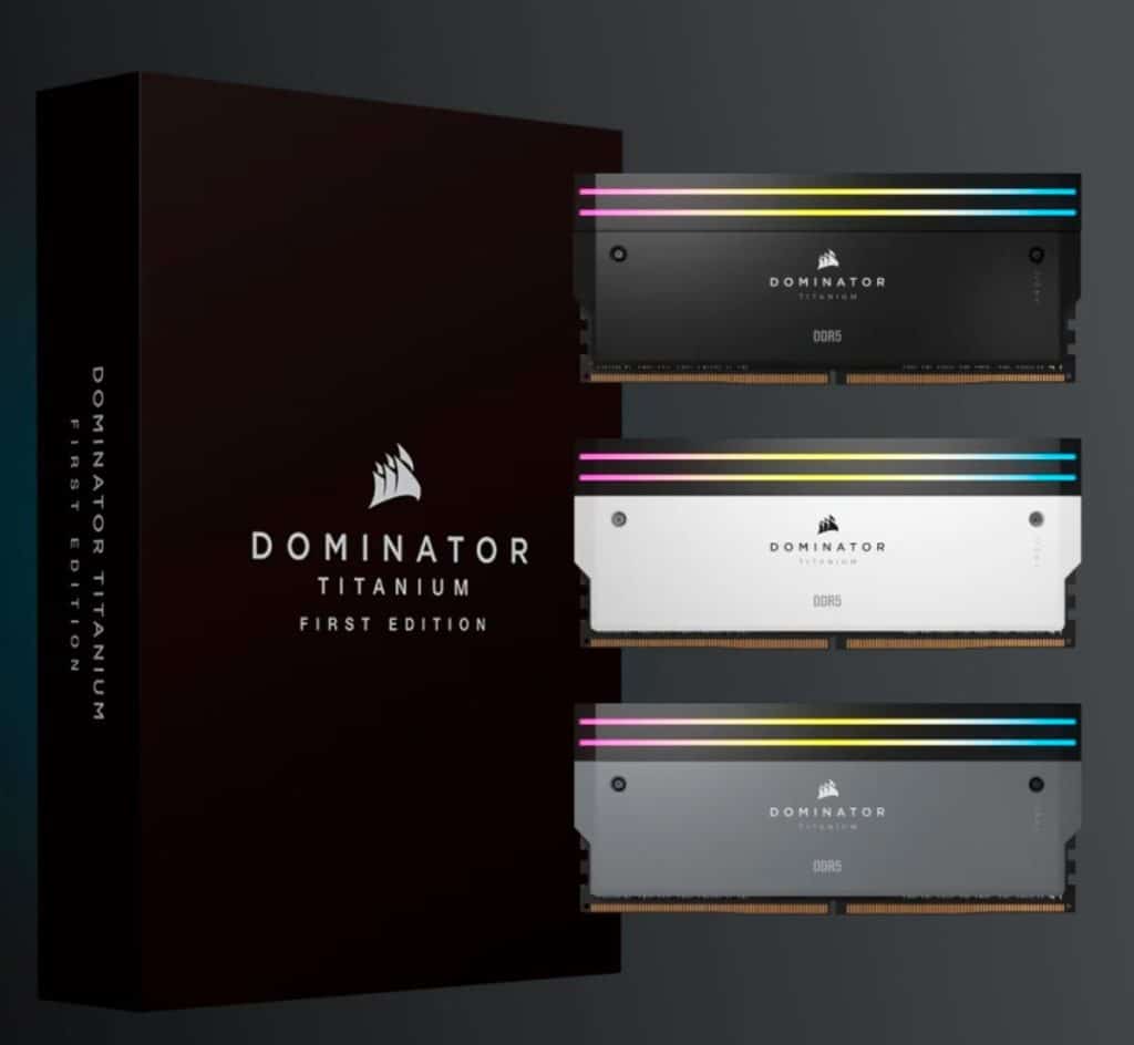 CORSAIR DOMINATOR TITANIUM DDR5 : une nouvelle gamme mémoire !