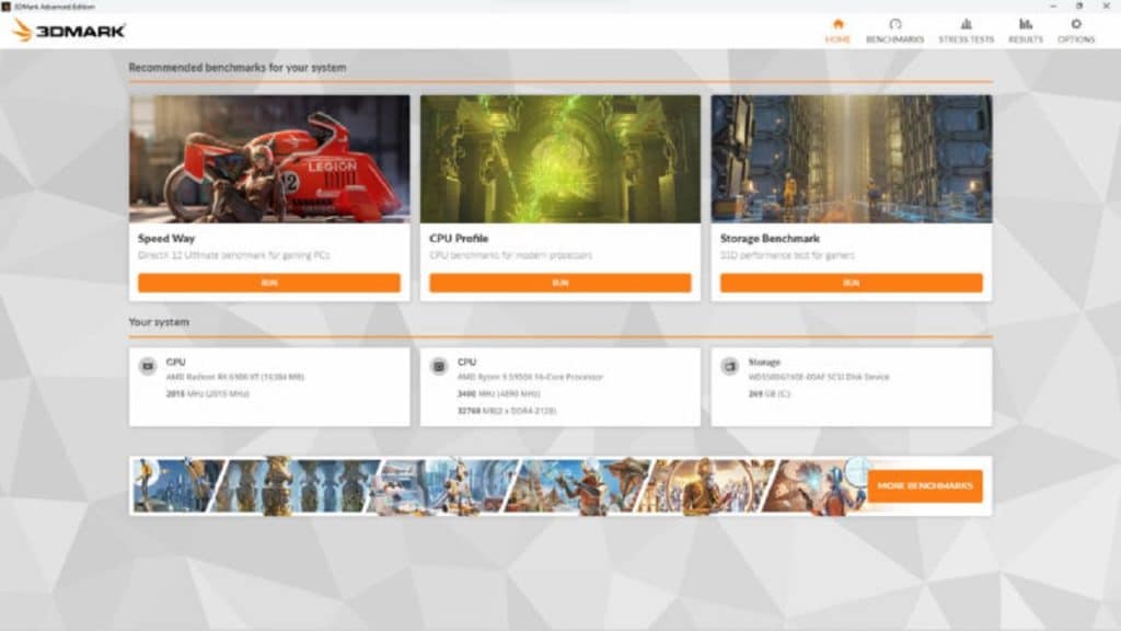 3DMark Epic Games Store