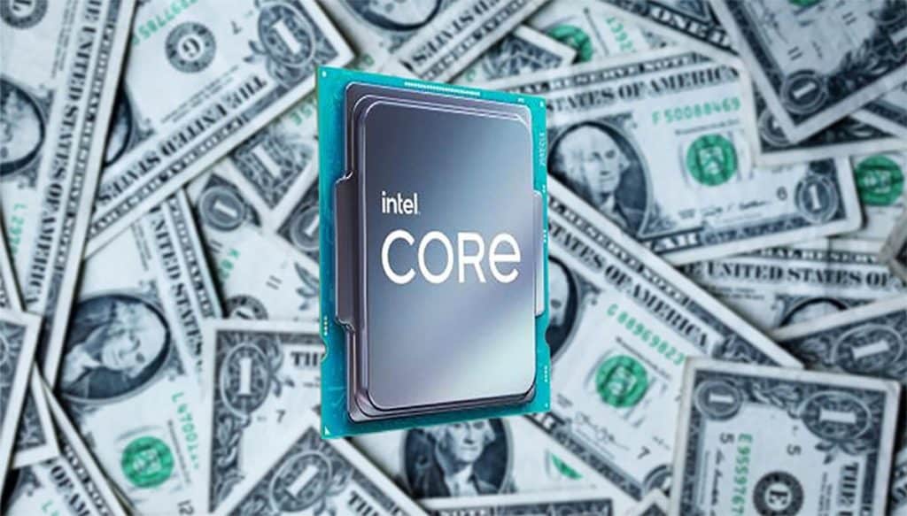 La tarification des processeurs Intel Core en hausse