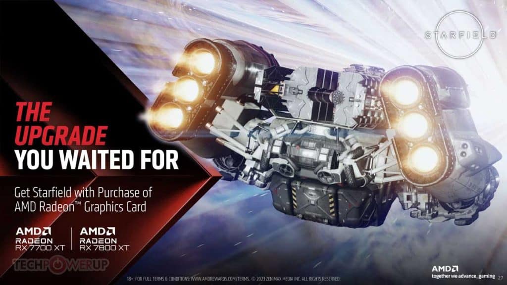 Starfield : le jeu offert pour l'achat d'une AMD RX 7800 XT et RX 7700 XT