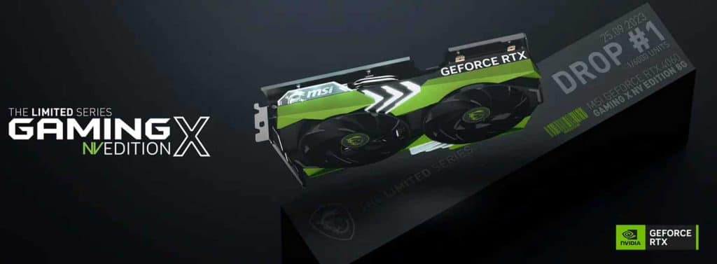 MSI RTX 4060 NV Edition : une carte GeForce édition NVIDIA !