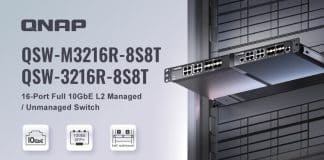 QNAP dévoile une nouvelle gamme de switchs 10GbE en demi-rack 16 Ports