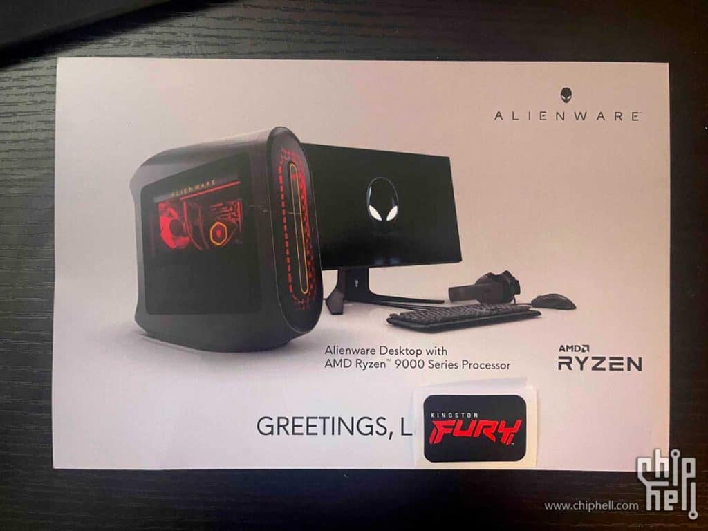 Un flyer Alienware mentionne les CPU AMD Ryzen 9000