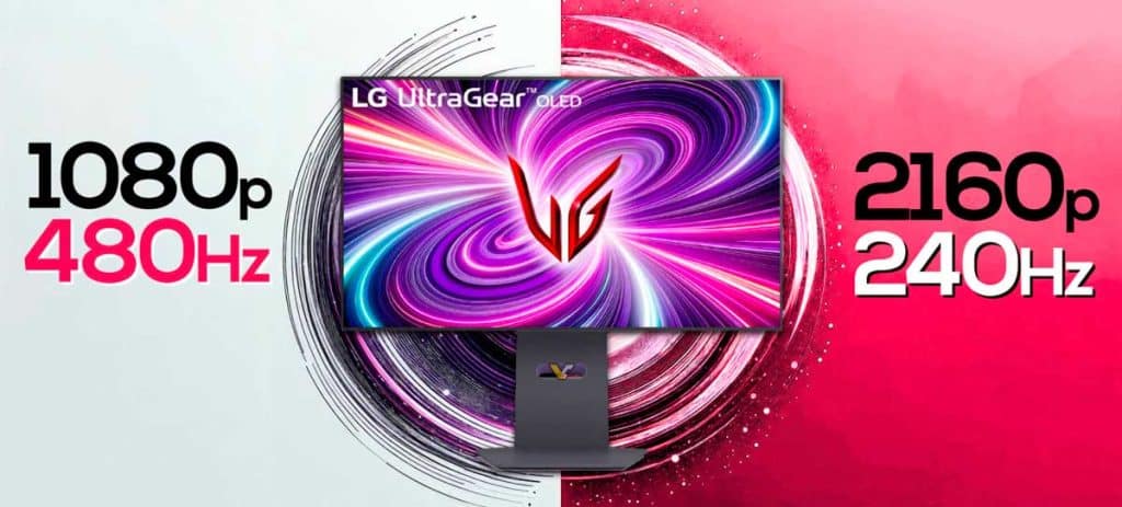 LG UltraGear 32GS95UE : OLED 32" 4K à 240 Hz et FHD à 480 Hz