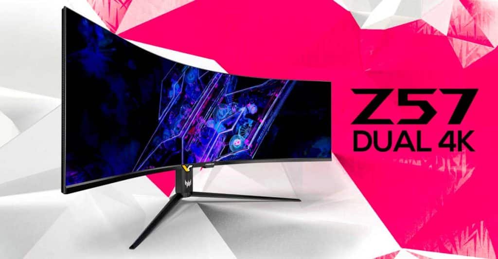 Acer Predator Z57 : un écran Dual-4K 120 Hz à 2400 euros !