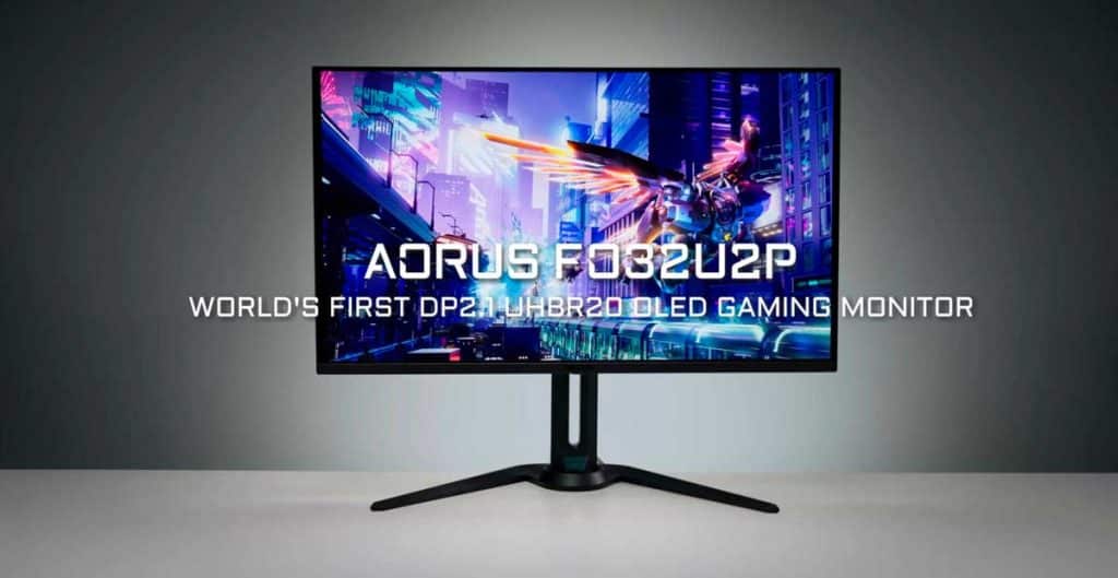 AORUS FO32U2P DisplayPort 2.1 DP80