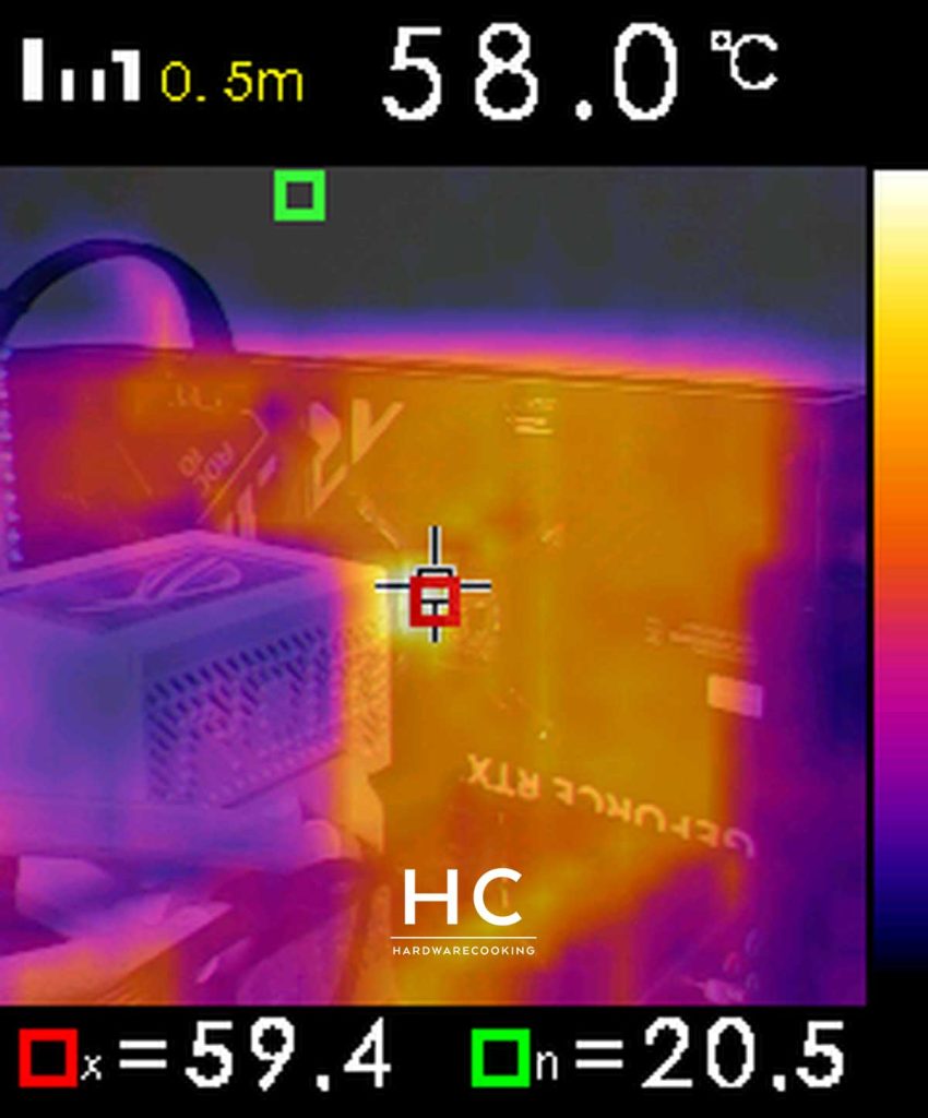 Caméra thermique température ASUS ROG Strix
