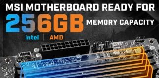 MSI : ce sera maintenant jusqu'à 256 Go de mémoire RAM supporté !