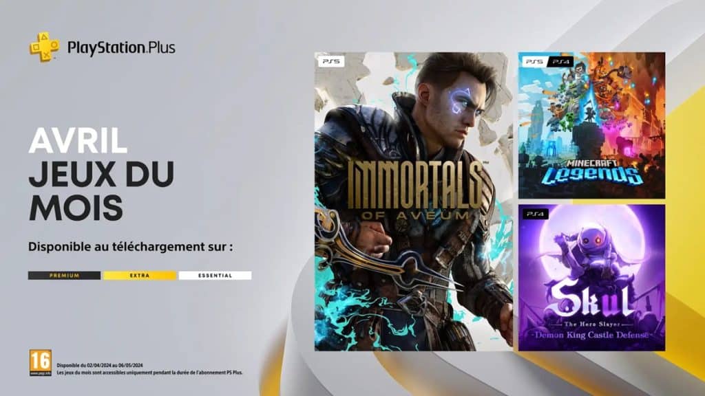 Jeux PlayStation Plus Avril 2024