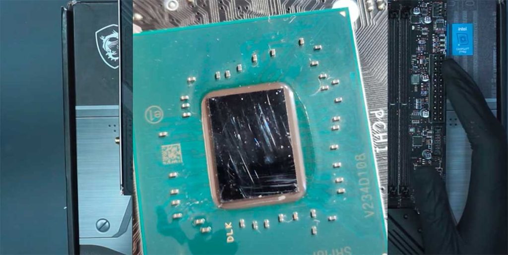 carte mère MSI Z790 ne démarre plus : fissure chipset