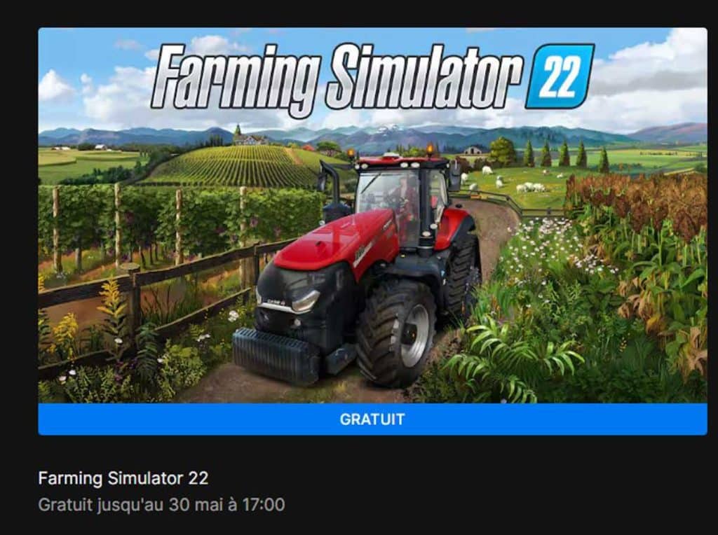 Epic Games Store : Farming Simulator offert cette semaine