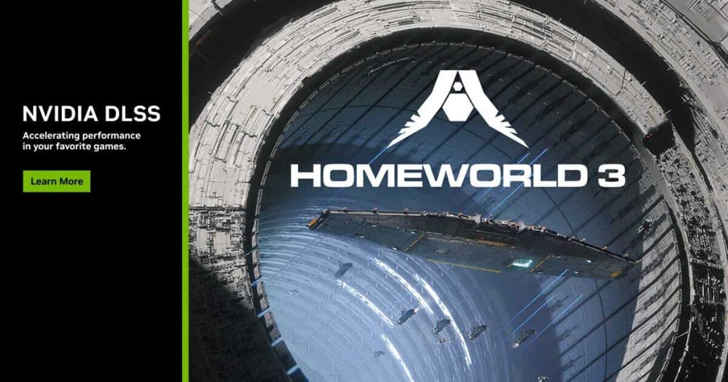 NVIDIA annonce l'arrivée de DLSS sur Homeworld 3 et d'autres jeux