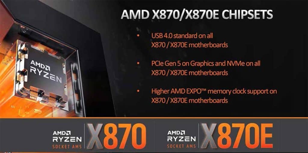 AMD X870 et X870E : pas de lancement prévu avec les Ryzen 9000