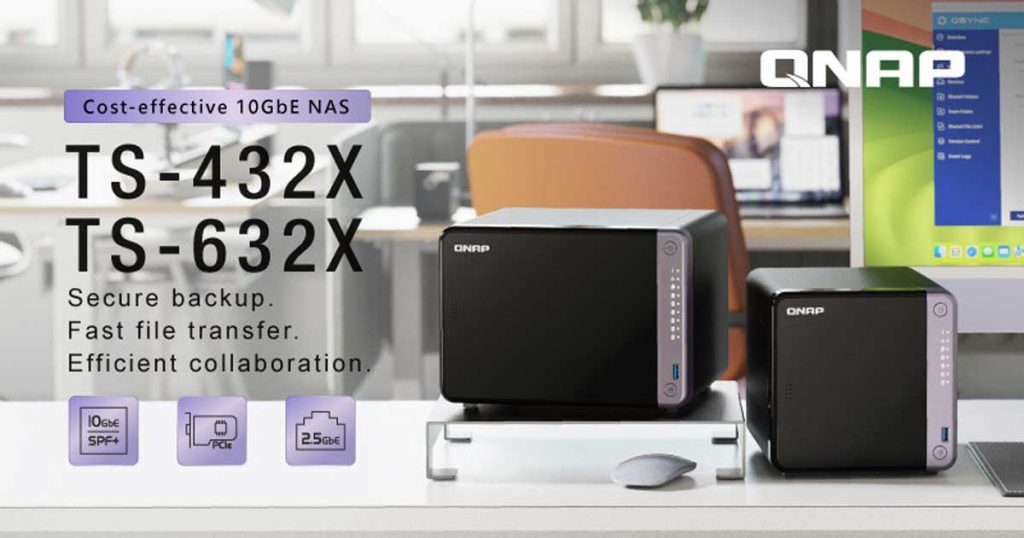 QNAP TS-432X et TS-632X : des NAS adaptés aux petites entreprises