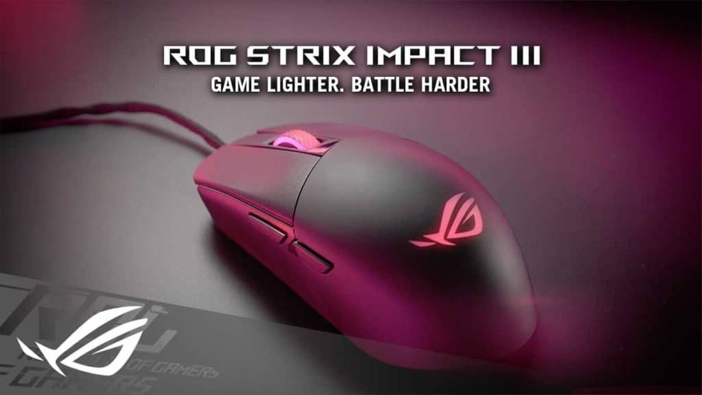 Guide d'achat souris ASUS ROG Impact III Wireless