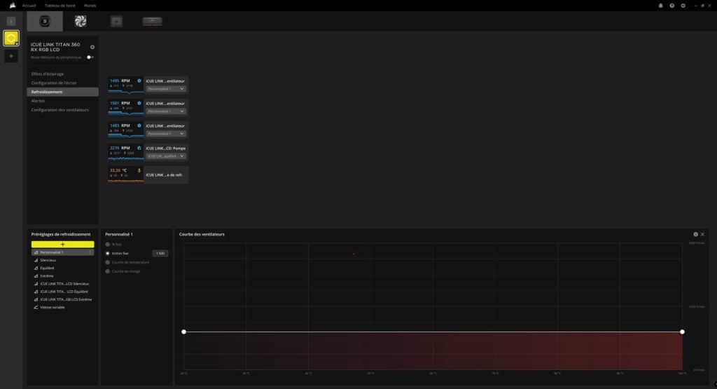 CORSAIR iCUE Refroidissement