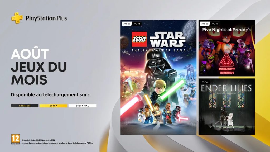 PlayStation Plus de Août 2024