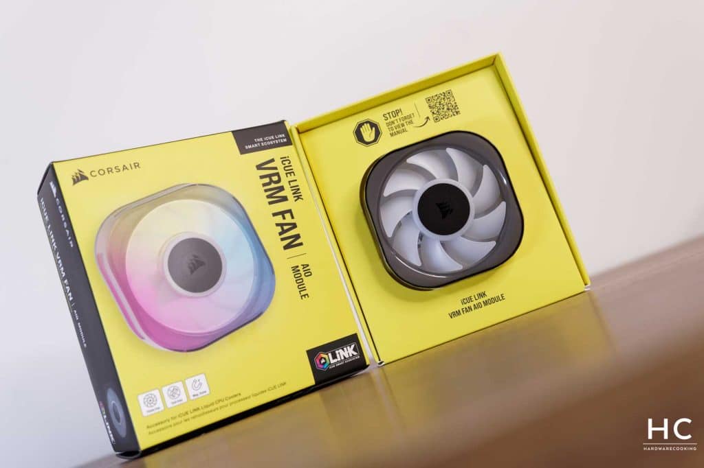 Test CORSAIR iCUE LINK TITAN RX RGB VRM Fan Cap