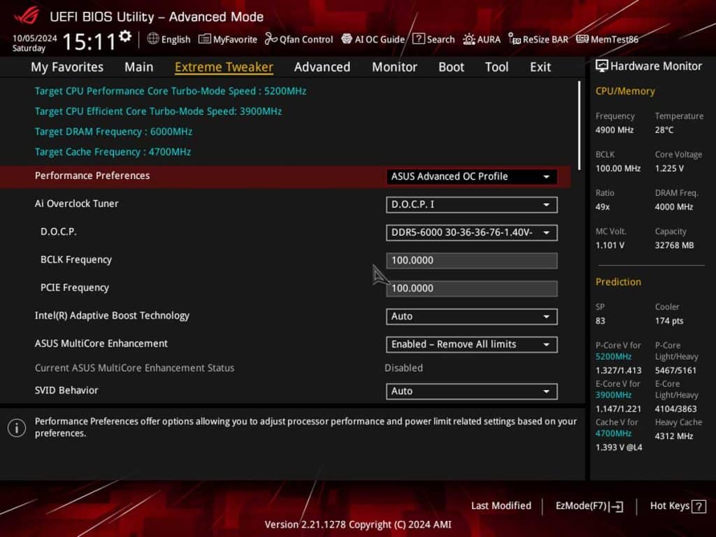 BIOS ASUS ROG MAXIMUS Z890 HERO