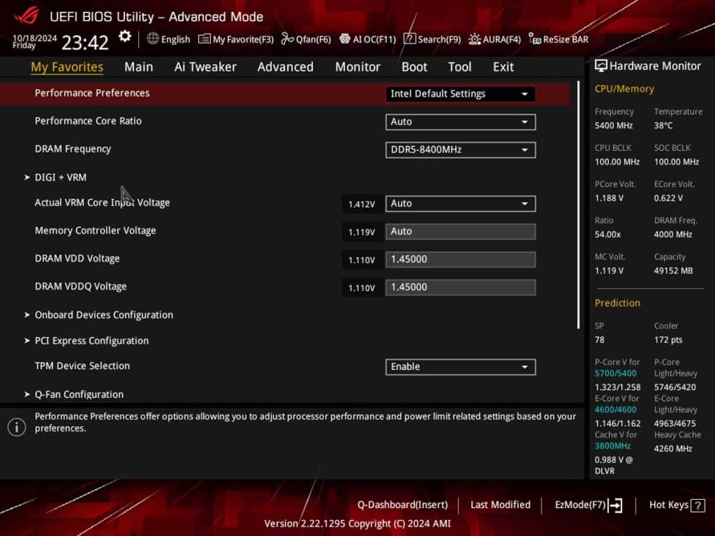 BIOS ASUS ROG MAXIMUS Z890 HERO