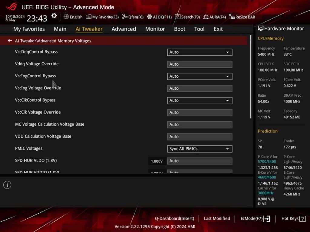 BIOS ASUS ROG MAXIMUS Z890 HERO