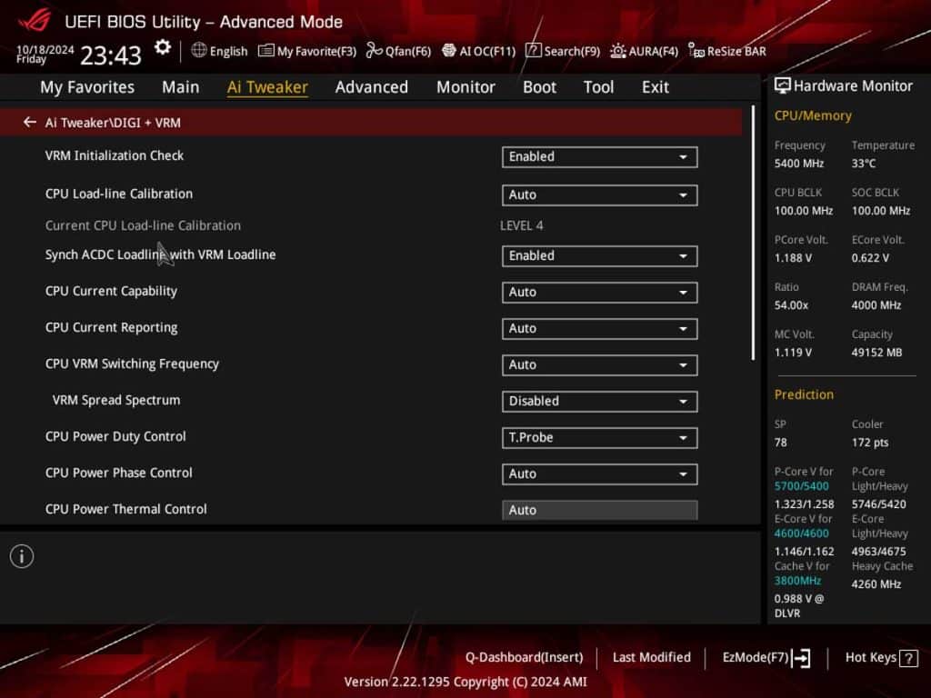 BIOS ASUS ROG MAXIMUS Z890 HERO