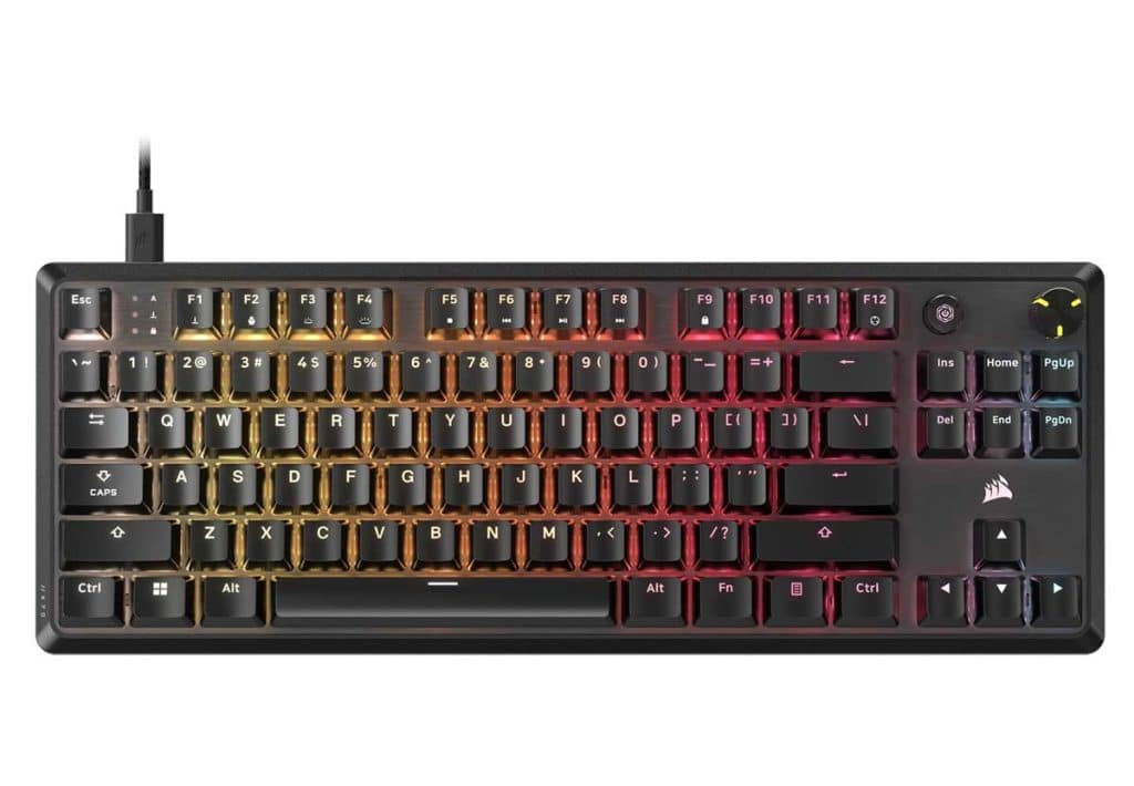 CORSAIR K70 CORE TKL : un nouveau modèles avec switchs MLX Red v2